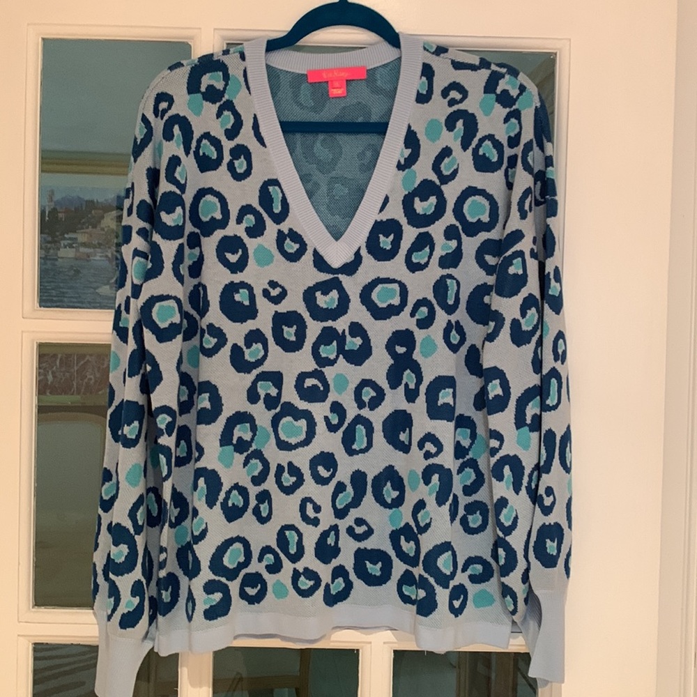 Lilly Pulitzer  Jasmina blue very comfy sweater